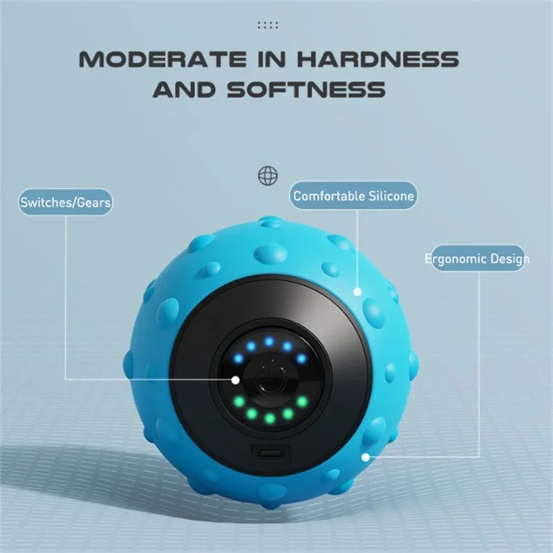 High-Intensity 5-Speed Vibrating Massage Ball for Muscle Relief and Yoga Fitness