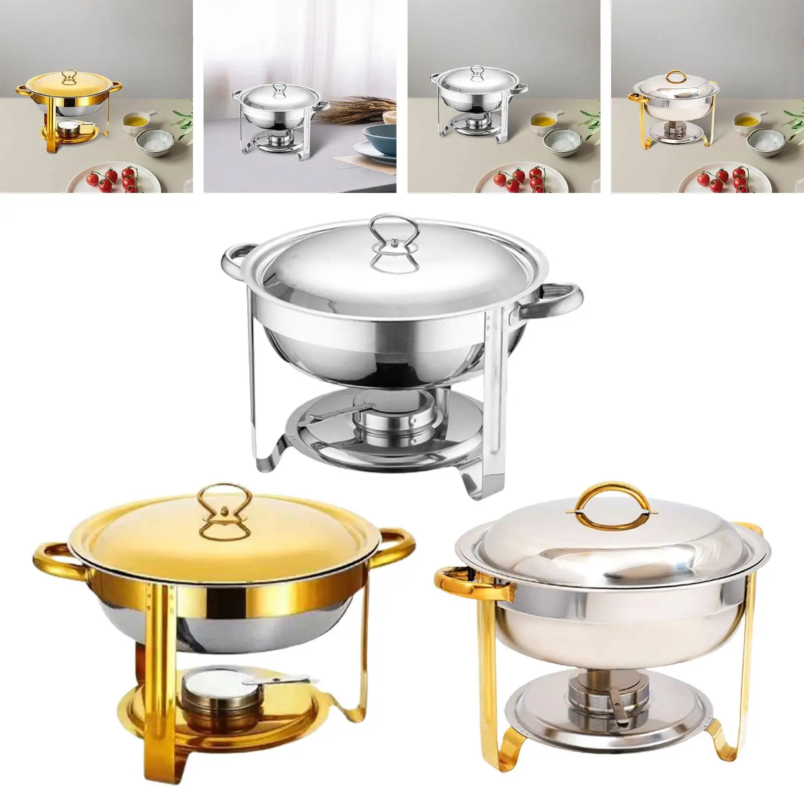 Elegant Stainless Steel Buffet Server for Catering Functions