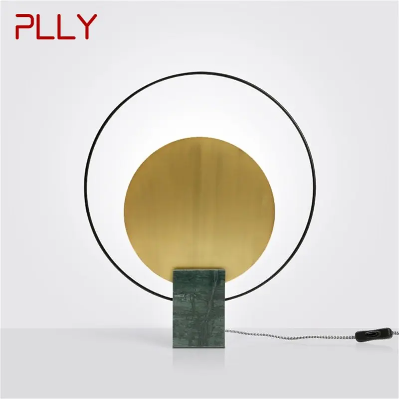 

PLLY Postmodern Table Lamp Creative Design Marble Desk Light LED For Home Decorative Living Room Bedroom