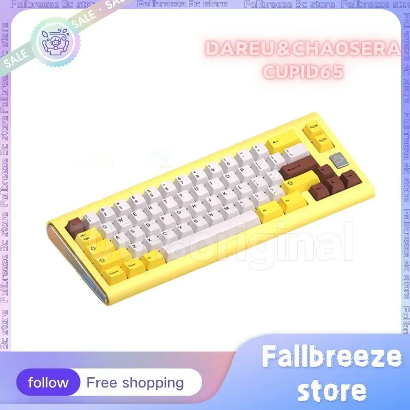 

Dareu&Chaosera Cupid65 Mechanical Keyboard Bluetooth Wireless Keyboards 2mode 65keys Gasket Rgb Hot Swap Gaming Esports Keyboar