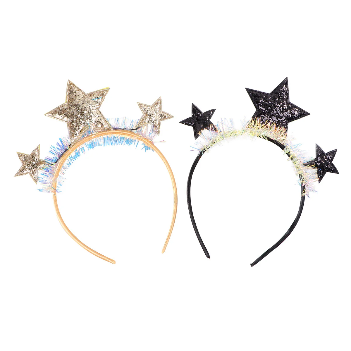 

2 Pcs Headphone Hair Accessories Headdress Hoops Bohemia Hat Party Supplies Miss Women's