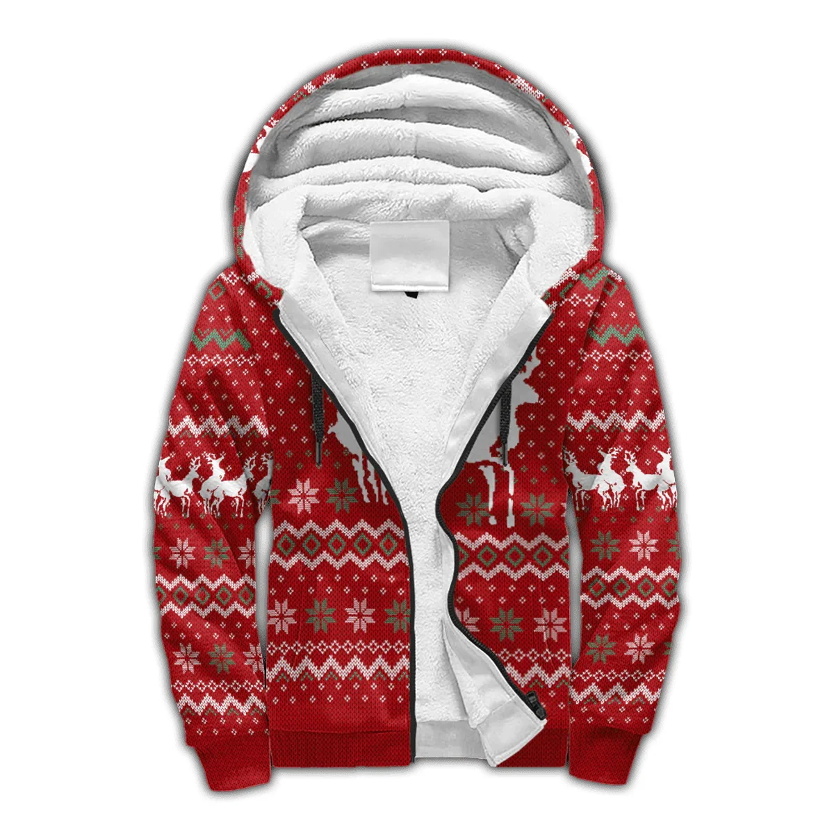 PLstar Cosmos Merry Christmas 3D Printed Mens Winter Thicker Zip Hoodie Unisex Casual Hooded Tracksuit Warm Fleece Jacket KD32