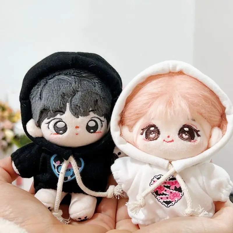 10cm cute hoodie jeans starfish pendant cotton doll  changing accessories 4