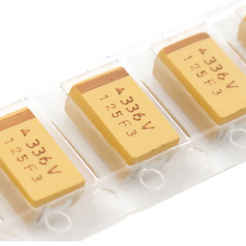 

20PCS Chip tantalum capacitor 336V 33UF 35V D type 7343 10% bile capacitance yellow polar capacitance