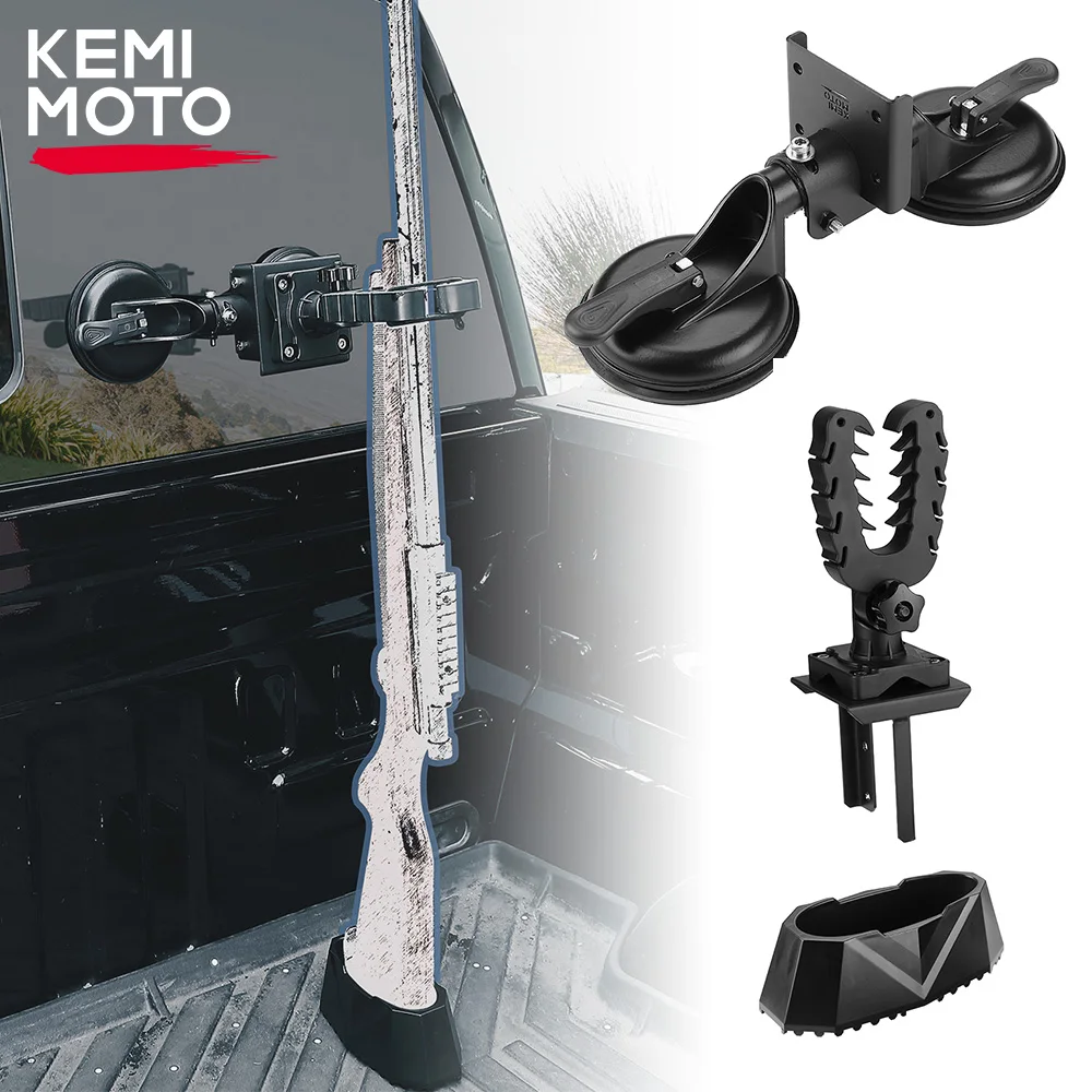 Glass Enclosed Tractor Gun Rack w/ Butt Stock UTV Golf Cart for John deerer Compatible with Polaris Ranger for Can-am Defender