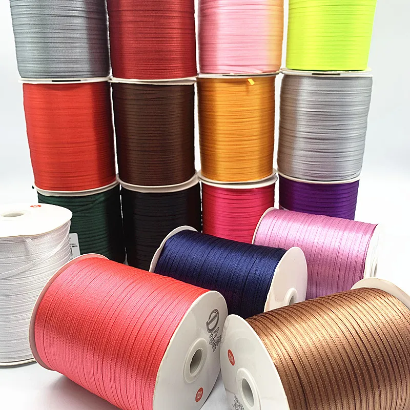 10 yards 3mm Silk Satin Ribbons Crafts Bow DIY Handmade Gift Wrap Party Wedding Decorative satin ribbons satin ribbon