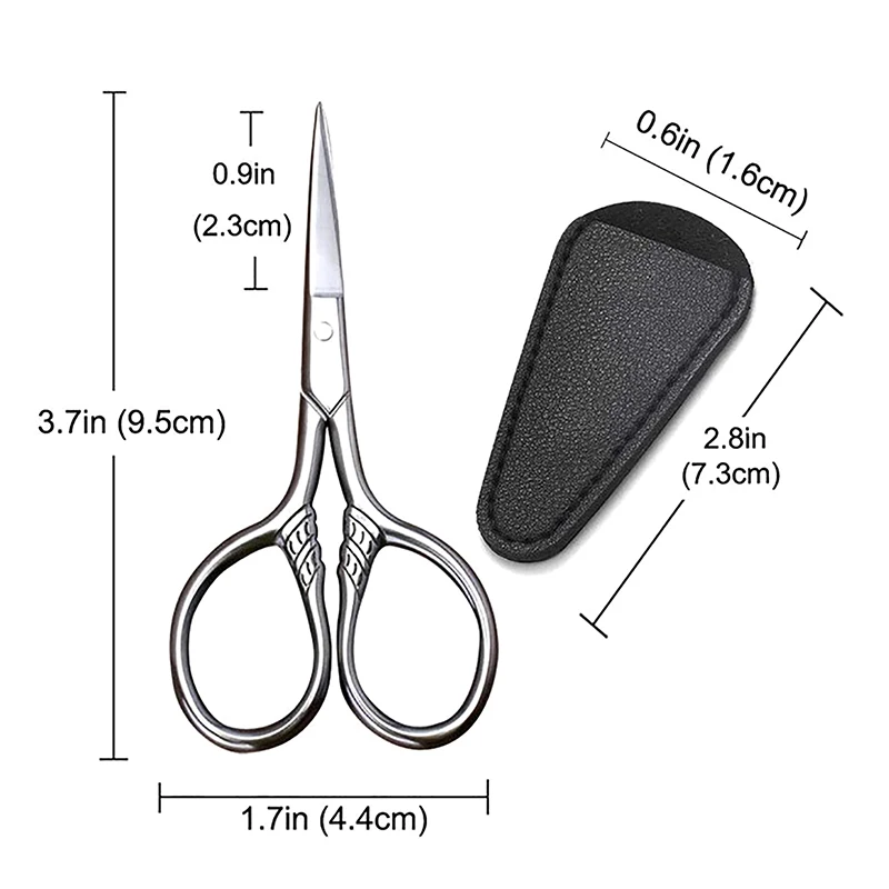 1Pcs Stainless Steel Small Makeup Grooming Scissors Eyebrows For Manicure Nail Cuticle Beard And Mustache Trimmer Nose Hair Tool 6