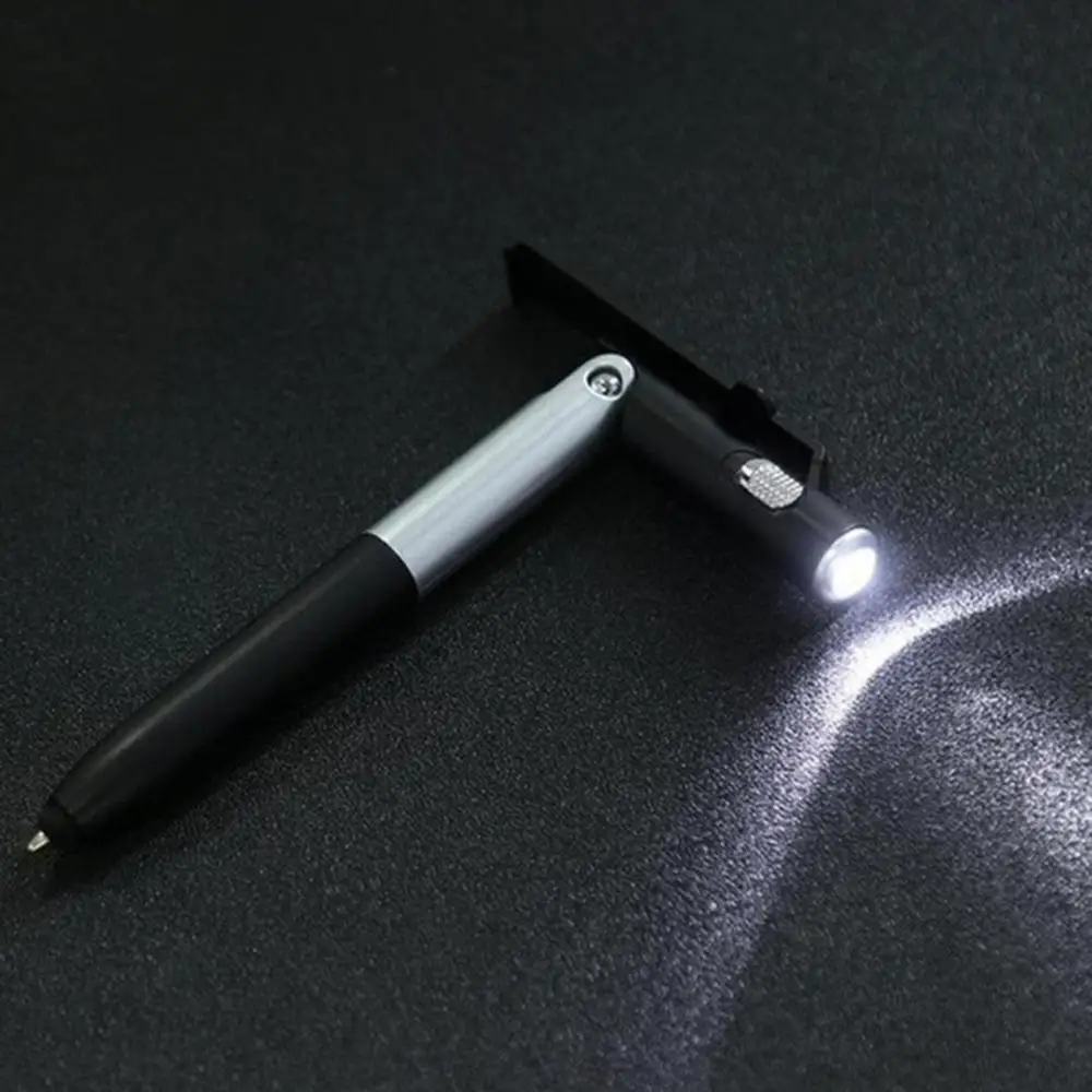 Ballpoint Pen Pen 4 in 1 Multifunctional Foldable LED Light Mobile Phone Rack Touch Ballpoint Pen