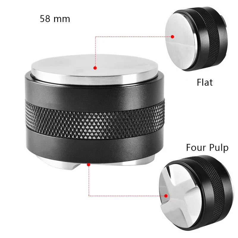 CAFEMASY Adjustable Stainless Steel Espresso Tamper with Angled Slopes - Premium Barista Tool