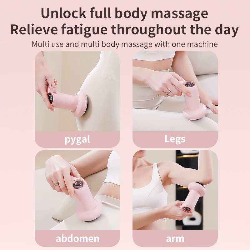 2025 Electric Body Massager Neck Back Shoulder Body Sculpting Machine Cordless Handheld Cellulite Massage Device Beauty Tool
