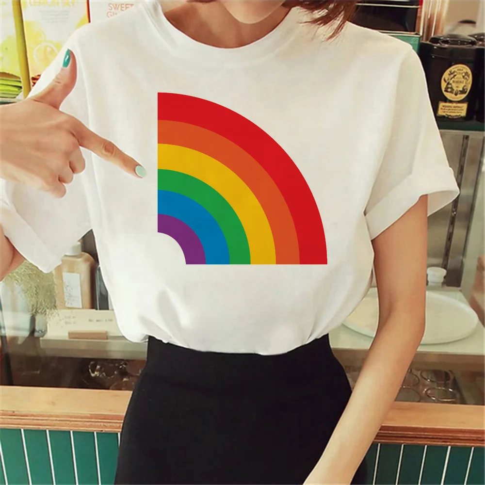 

pride Tee women manga streetwear harajuku tshirt female graphic Japanese designer clothing