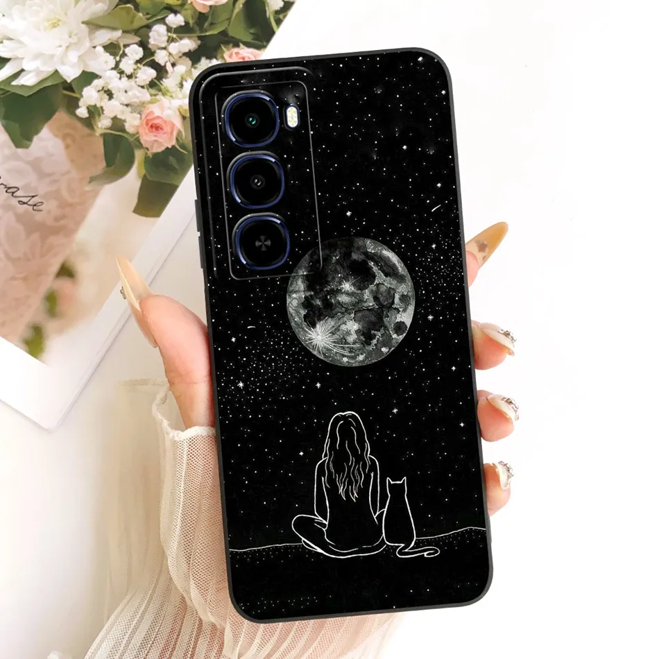 Fashion Dusk Beach Painting Soft Silicone Shockproof Phone Case with Bumpers