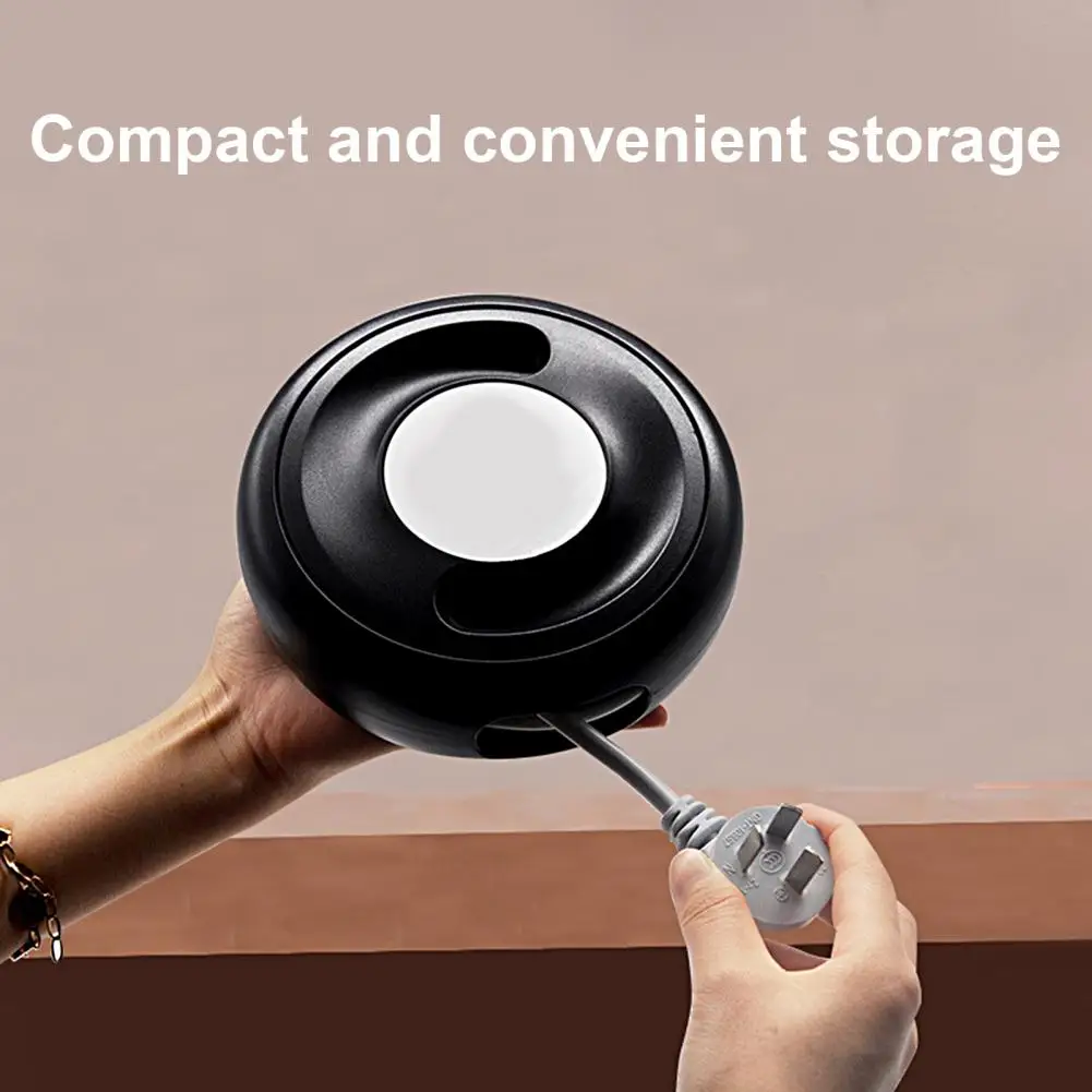 Useful Black Color Charging Cable Organizer Dustproof Network Cable Management Flexible USB Cable Reel Cable Storage
