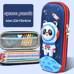 Trousse en silicone 3D Kawaii étanche avec grande capacité pour étudiants