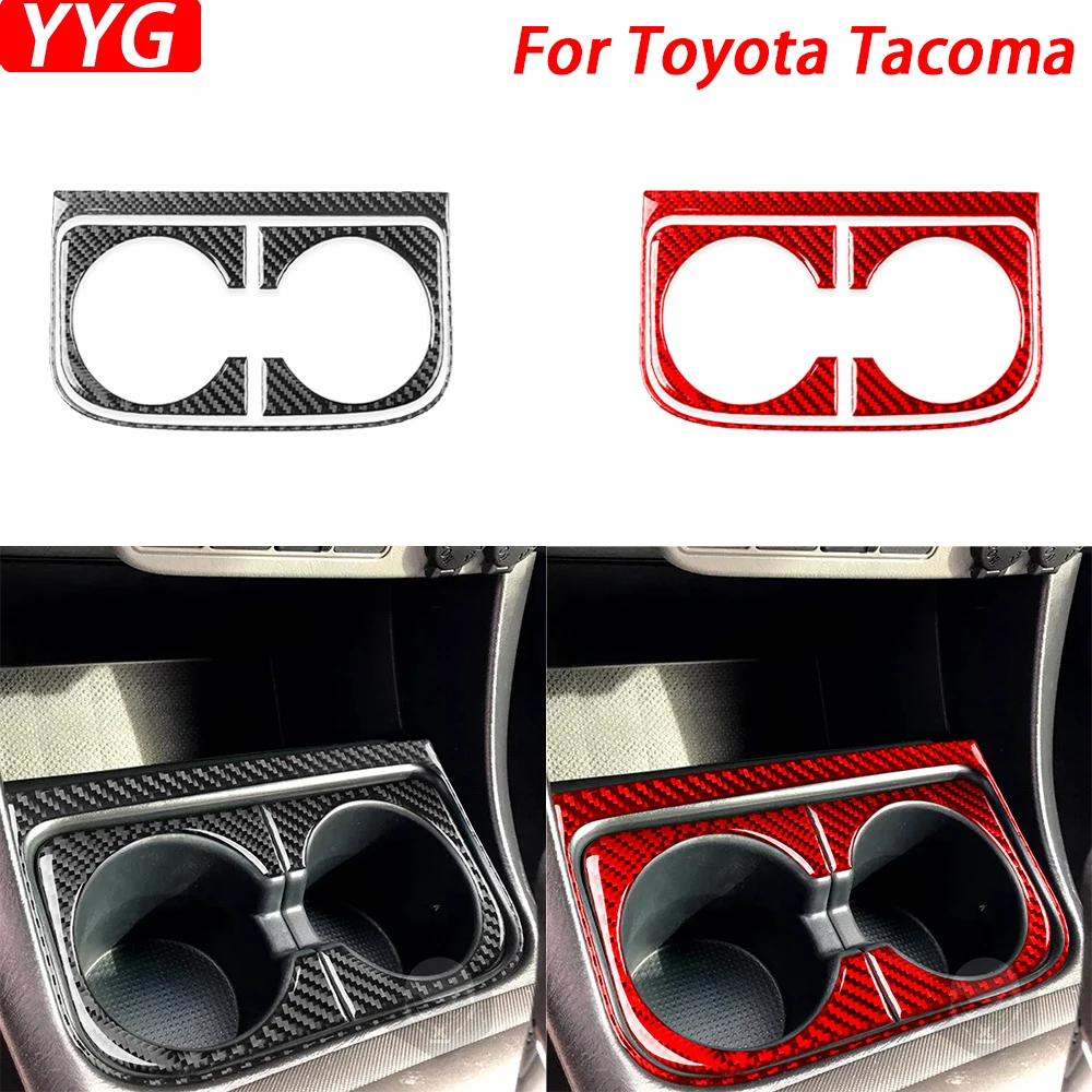 

Для Toyota Tacoma 2005-2015, центральный ящик из углеродного волокна, панель для хранения, декоративная крышка, аксессуары для украшения интерьера автомобиля, наклейка