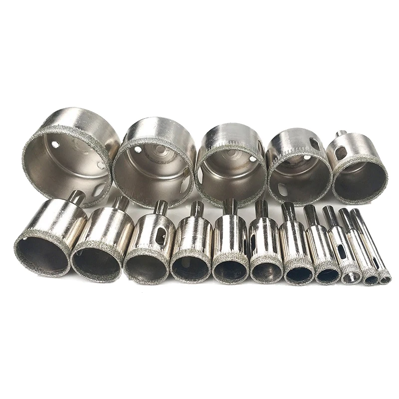 7pcs~16pcs 3mm-100mm  Diamond Coated Hss Drill Bit Set Tile Marble Glass Ceramic Hole Saw open Drilling Bits Diamond Core Bit 7 16pcs 3mm 100mm diamond coated hss drill bit set tile marble glass ceramic hole saw open drilling bits diamond core bit