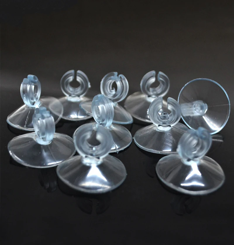 10-30pcs Aquarium Suction Cup Air Tube Holder Sucker for Fish Tank Pump Oxygen Air Tube Fixing Clip 4/6mm Aquarium Clip Holders