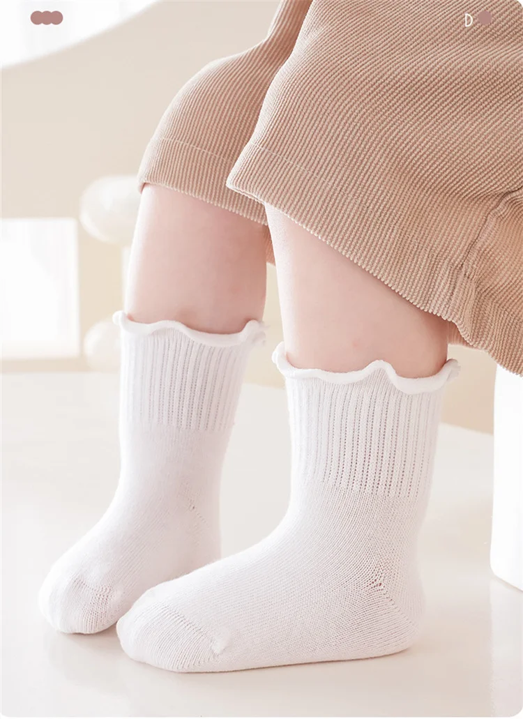 Lawadka Beauty Kinder Mädchen Socken Baumwolle Weiche Kindersocken Für Mädchen Mode Prinzessin Baby Socke Frühling Herbst Alter für 0-12 Jahre – Detail 2