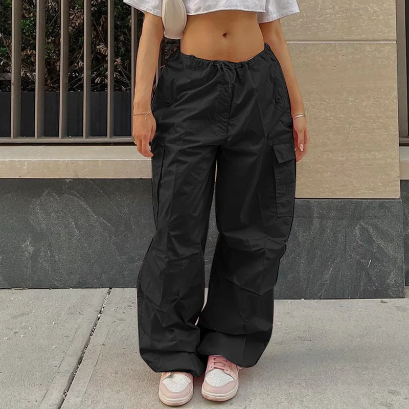 Women Hot Cargo Pants High Waist Loose Streetwear Baggy Printed Hip Hop  Joggers Pants Tie Dye Trousers - China Women Trousers and Women Pants price