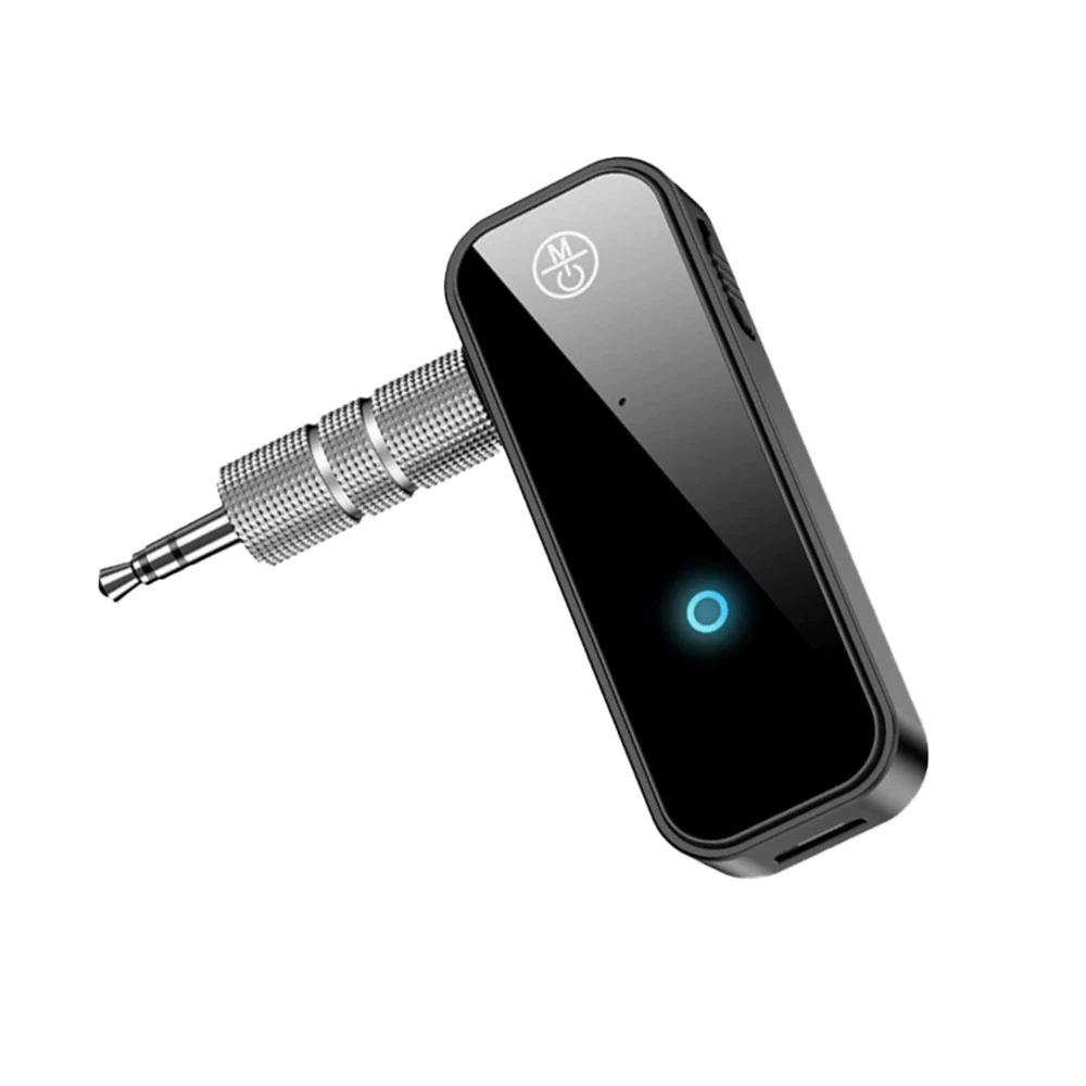 새로운 블루투스 6.0 송수신기 2 in 1 무선 어댑터 3.5mm 오디오 AUX 어댑터 차량용 오디오 음악 Aux 핸즈프리 헤드셋