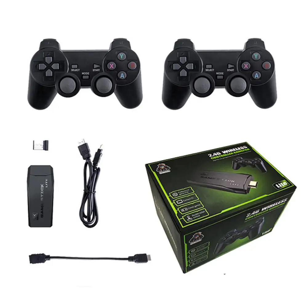 M8 Wireless Video Game Console 2.4G HD Home Mini Retro Handheld Game Console Controller Game Stick for PS1 Game Stick Receiver 