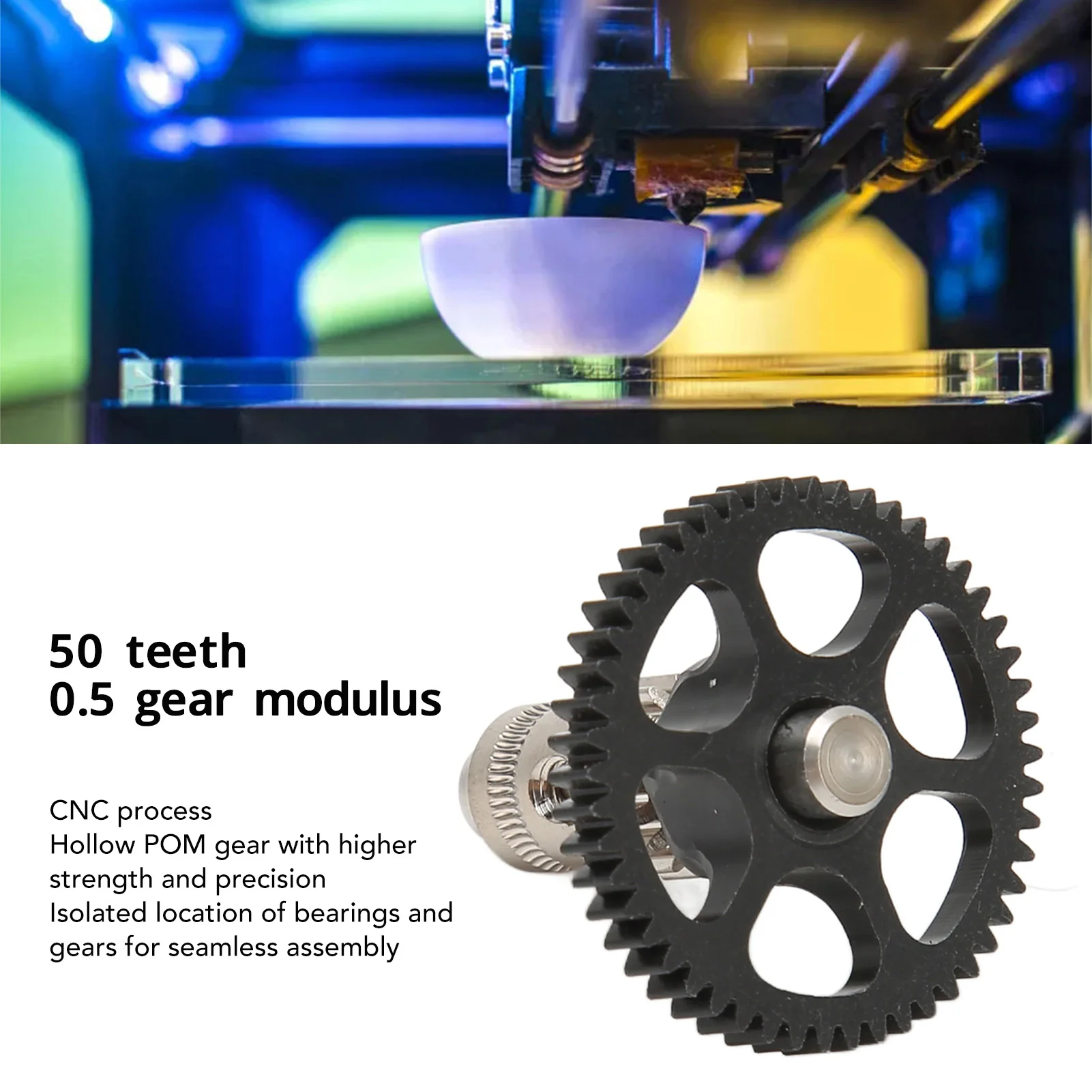 

Сменная Шестерня экструдера для 3D-принтера Sherpa Mini для Vorn 2,4 для stealthburn для послегорелки высокоточная Шестерня экструдера