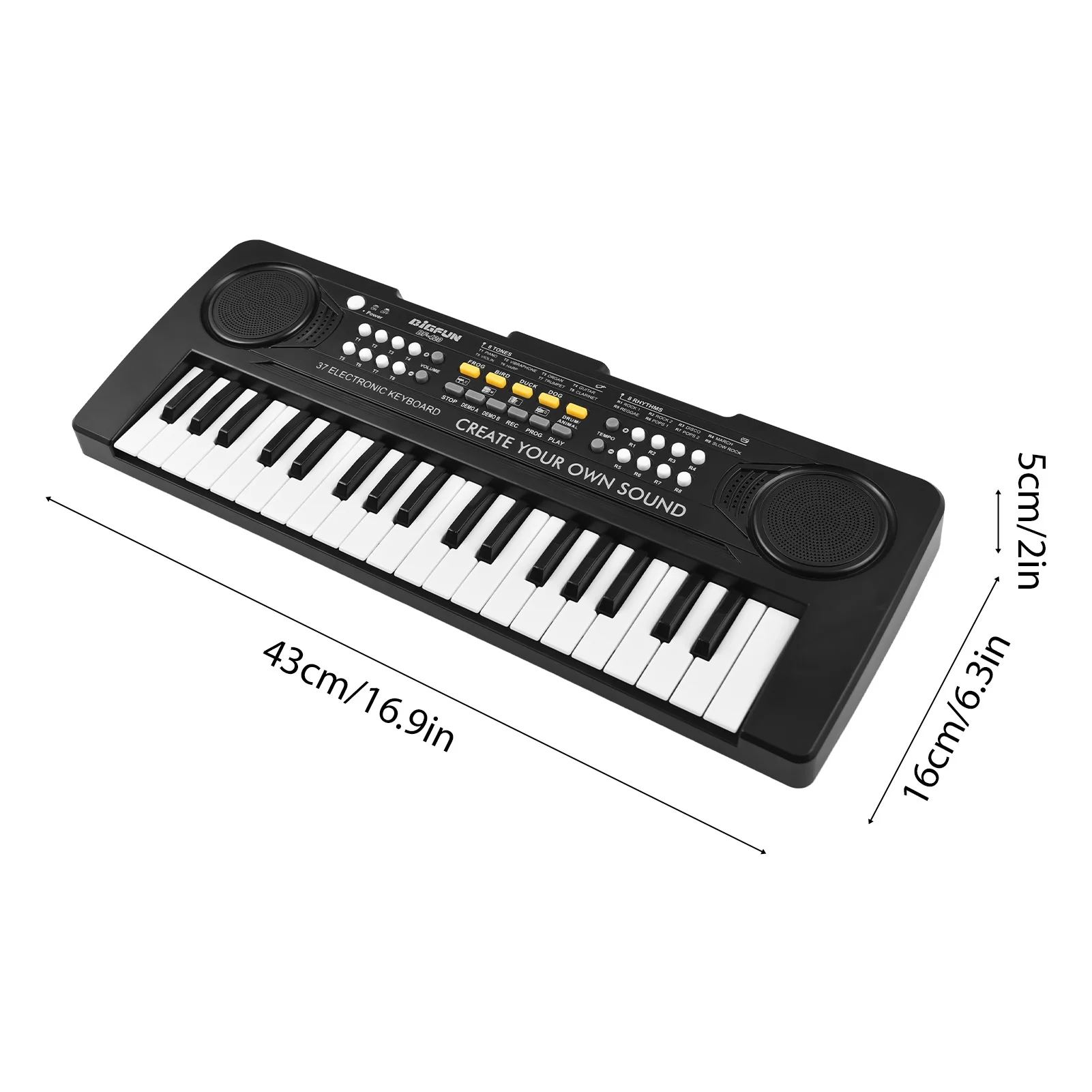 37 Key Electronic Keyboard Piano 8 Tones 8 Rhythms 11 Demos 4 Instrument Sound Effects Dual Power electronic musical instrument midi control keyboard