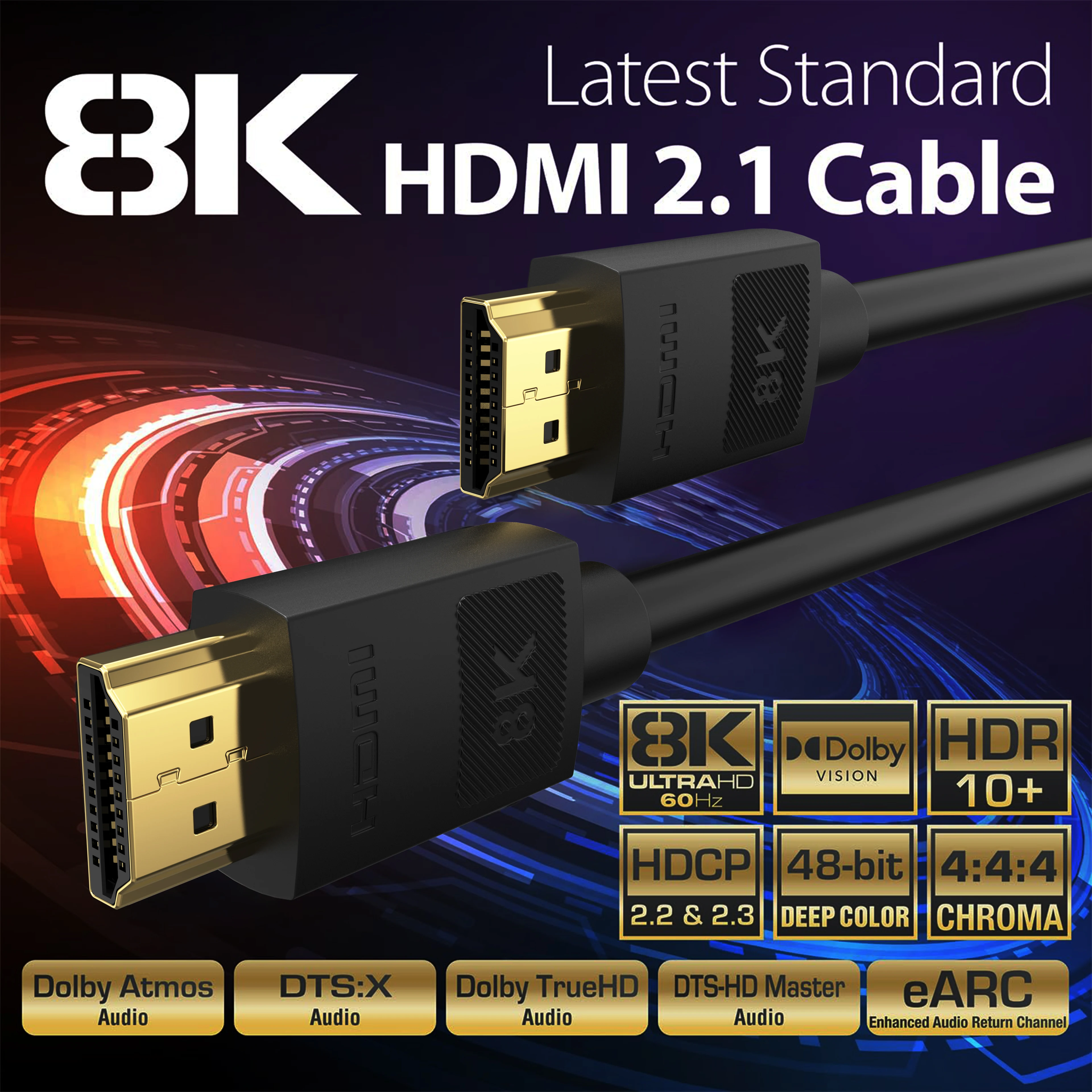 ⭐️ ケーブル　4K 60HZ Amazon.com: Zeskit Lite 48Gbps Slim Certified Ultra High