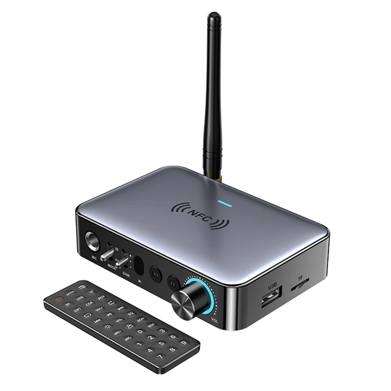

Приемник-передатчик Bluetooth 5.1 Φ Stereo 3,5 мм AUX коаксиальный RCA беспроводной NFC Sing для телевизора