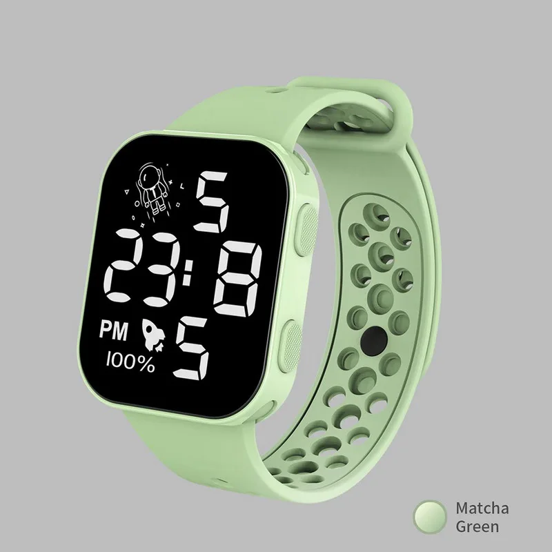 2022 Fashion LED Digital Watches Men Female Clock HD Square Dial Electronic Wrist watch For Women Kids Watches Relogio Feminino 