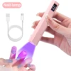YIKOOLIN Convenient Handheld Nail Dryer Lamp UV/LED Nail Curing All Gel Polish Nail Art Tool USB Rechargeabl Quick Dry Nail Lamp 1