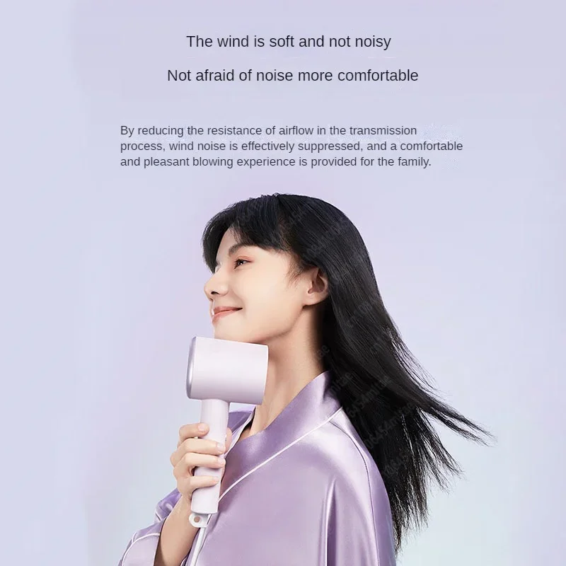 Portable Anion Hair Dryer 1800W 25m/s Wind Speed for XIAOMI MIJIA H301