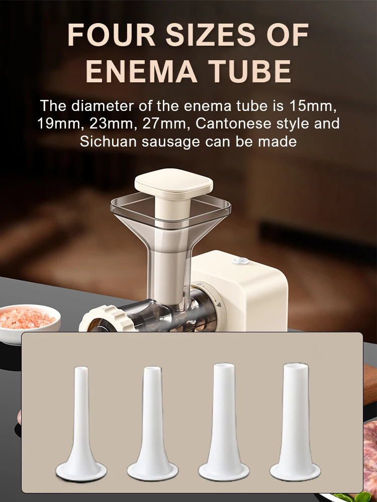 New Electric Sausage Machine for Household and Commercial Use, Fully Automatic Tool Sausage Machine 220V