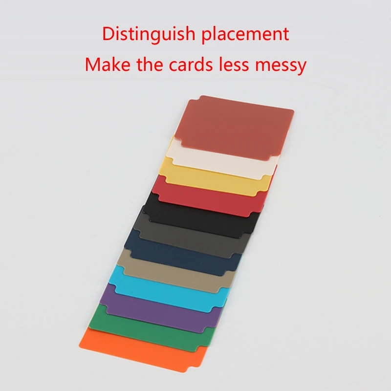 12Pcs Multicolor Frosted Card Separator with Tabs for Game Cards, Cards Page Dividers Trading Card Page Dividers Pack