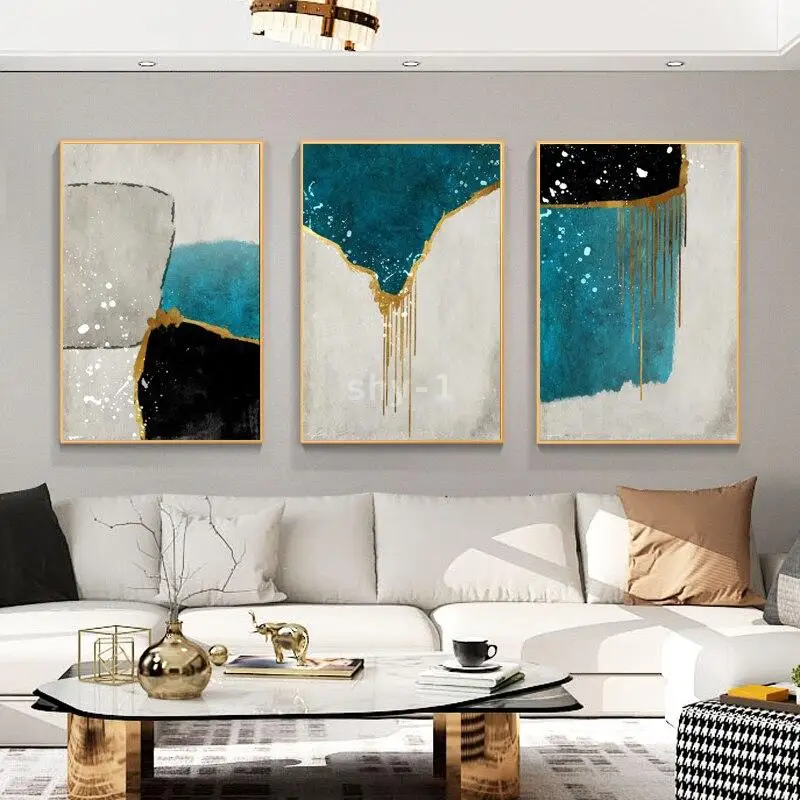 

Абстрактный холст с изображением золотых лет, современный настенный Декор для гостиной, без рамки