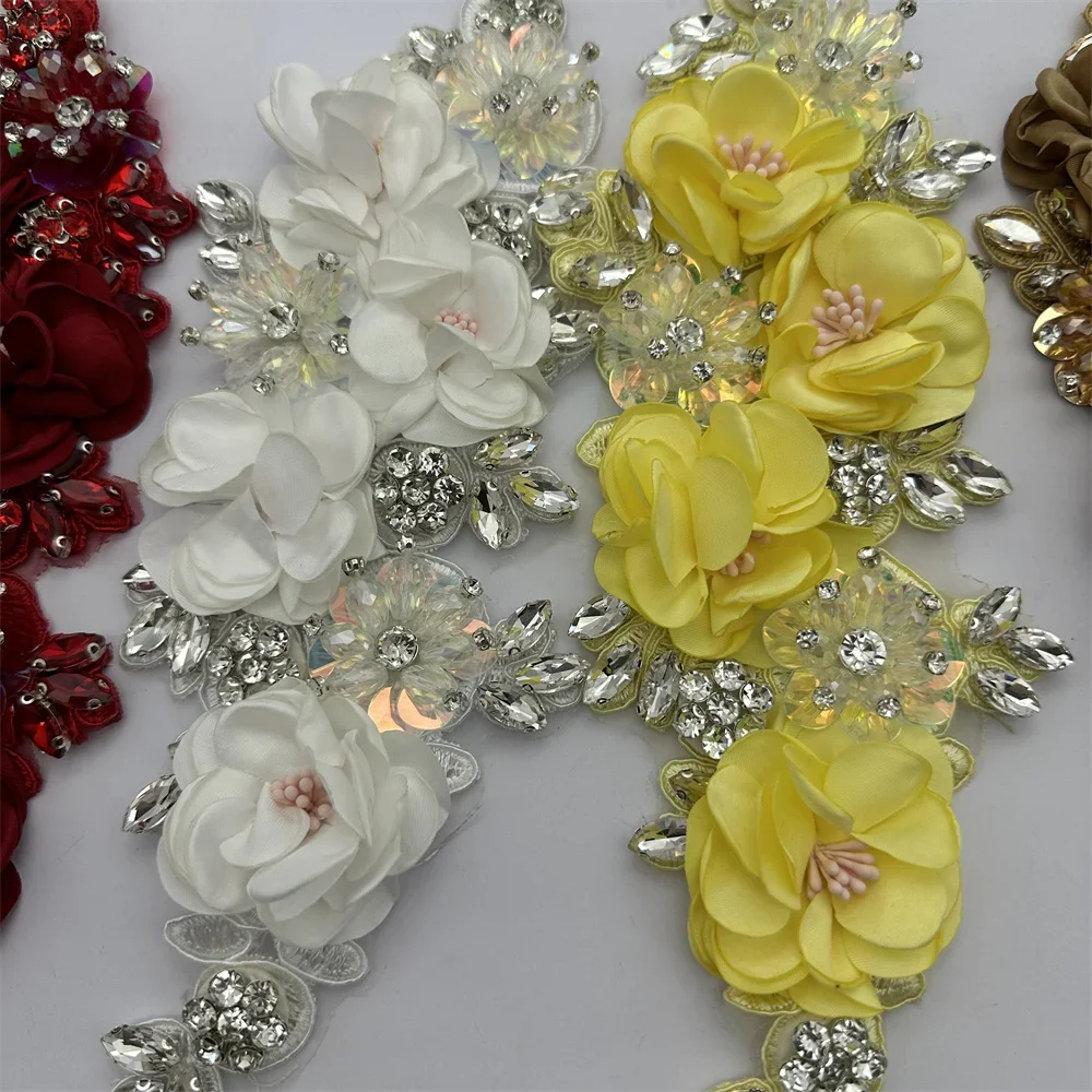 Description Picture 3 of item1pcs crafts accessories 3d flower sewing christmas materials for DIY