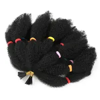 Afro crépus cheveux 12 pouces synthétique pré étiré Afro crépus torsion cheveux Afro tressage cheveux crépus torsion Crochet tresses 2