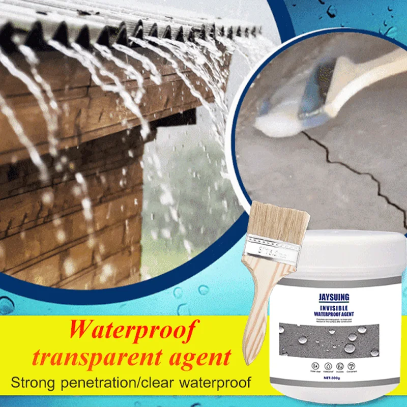 Pegamento impermeable transparente para baño, agente antifugas,  impermeable, súper fuerte, agente impermeable invisible (color : 10.58 oz)