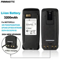 PMNN4077C Walkie Talkie Li-ion Battery 3200mAh For  XIR P8200 DP3400 MTR3000 Two Way Radios New Upgrade Type-C Charging 1