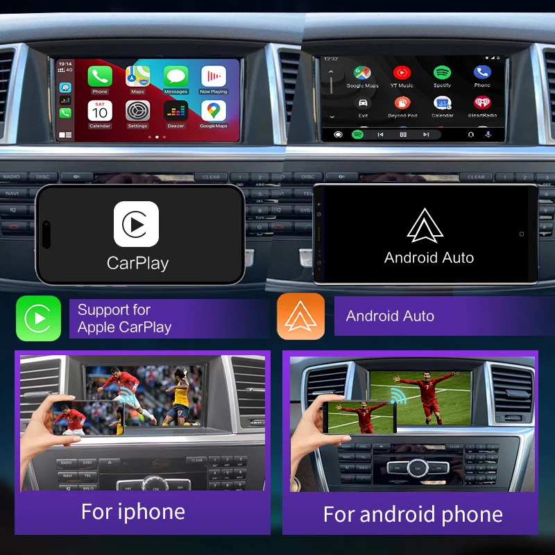 Wireless Carplay Android Auto Interface For Mercedes NTG5.0 W205 W176 W246  W166 W222 C GLC CLA GLA S 2015-2018 Car Play - AliExpress