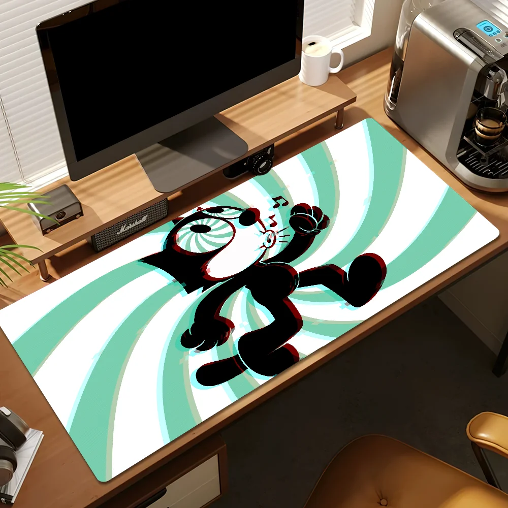 Cartoon F-Felix the Cat Mouse Pad Protector Office Gaming Accessories Laptop Gamer Cabinet Non Slip 5