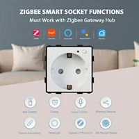BSEED Zigbee EU/FR/UK/ Universal Smart Wall Socket Plug Function Parts With Power Monitor Glass Frames DIY Parts  Free Combine - Image 3
