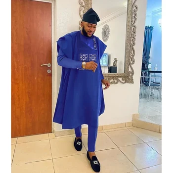 Alternative view of Ola Traditional Dashiki Embroidery 3 PCS Outfit