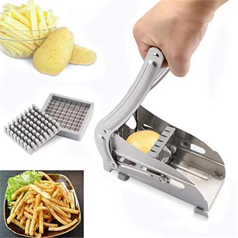 Stainless Steel Manual Potato Cutter French Fries Slicer Potato Chips Chopper Dicer Cutting Machine Tools