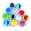 3 pcs 5ML 7ML 10ML Acrylic shell silicone wax container Pill Storage box Oil container smoking tobacco container 5