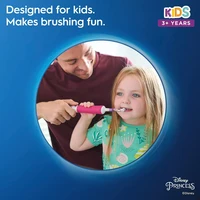 Oral-B Kids Electric Toothbrushes Rechargable Ratate Waterproof Gentle Timer Brush for Children Ages 3+ Replace Toothbrush Head 4