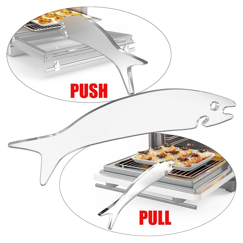 Oven Rack Hook For Sliding In-And-Out, Oven Rack Push Pull Tool Puller Stick Accessory For Minimizing Burn Risks