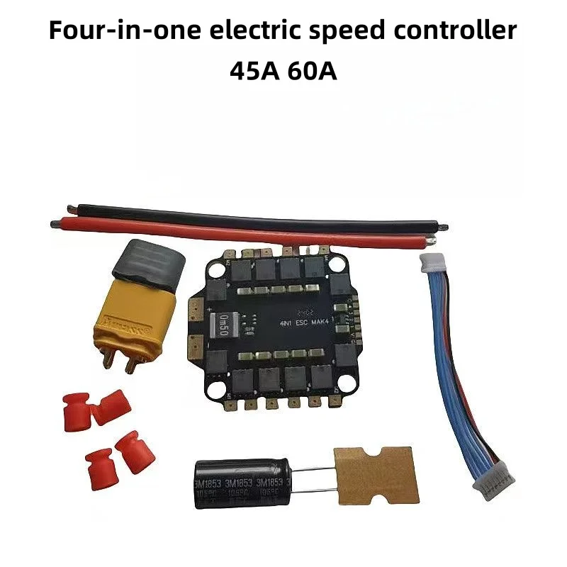 ESC 4-en-1 45A 60A BLHeli_S DSHOT600 2-6S pour Drone FPV