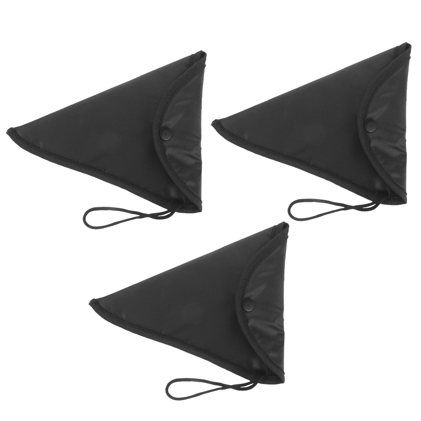 

3 Pcs Travel Accessories Ocarina Bag Protector Triangle Ceramics Portable 12 Holes Small Storage for Protection