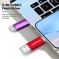 TYPE-C USB Flash Drives 128GB 2in1 USB Stick Red Black 64GB Mini Metal Pen Drive 32GB Creative Gift Pendrive Black USB-C U Disk 5